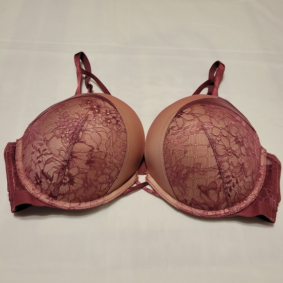 Victoria's Secret Bomshell Push -up  Bra with Underwire Support Muave Pink Color - Picture 1 of 10